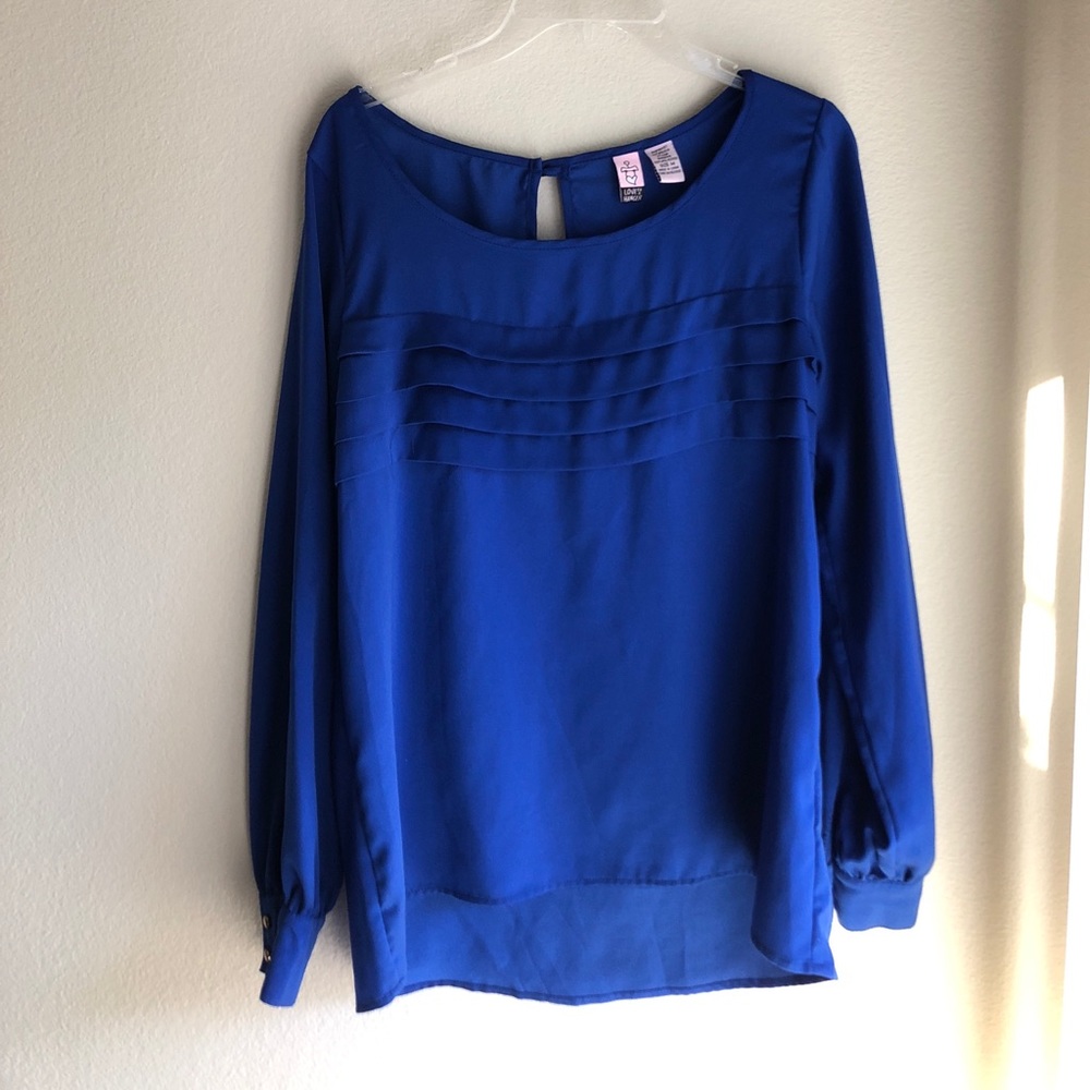 Blue Love on a Hanger Blouse Size M